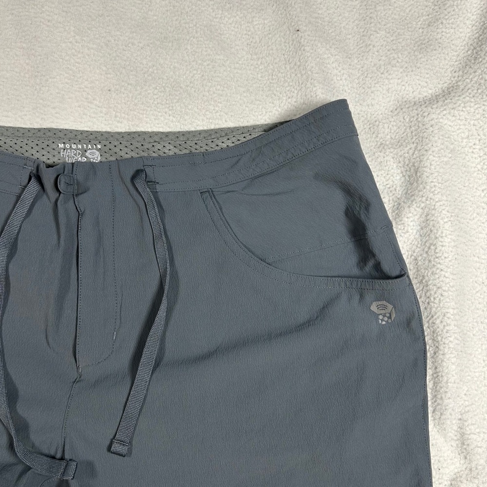 Mountain Hardwear Womens Gray Convertible Hiking Pants Zip Off Shorts Size 12/32